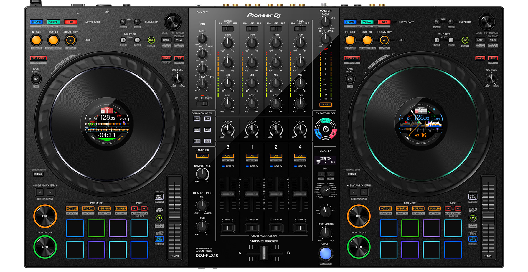 DJ-контроллер Pioneer DJ DDJ-FLX10 - купить в Воронеже в интернет-магазине  Pult.ru